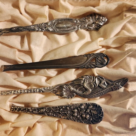 OPENWORK FLORAL COLORADO Artisan Made Antique Spoon Ring Sz 10 - Picture 7 of 8